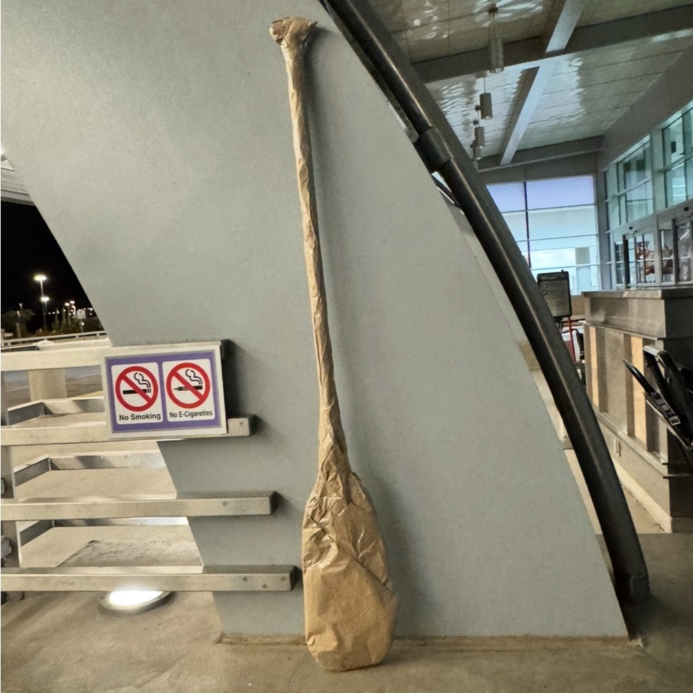 Elegant Brown Wrapped Paddle Art
